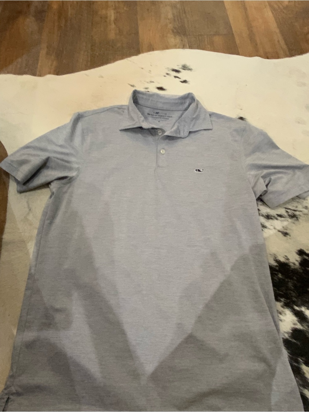 Men's Vineyard Vines Gray Polo Shirt with Small Logo